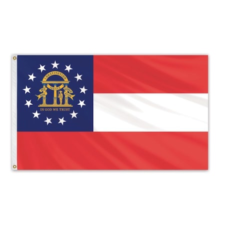 Global Flags Unlimited Georgia Outdoor Fly Bright Flag 3'x5' 204049